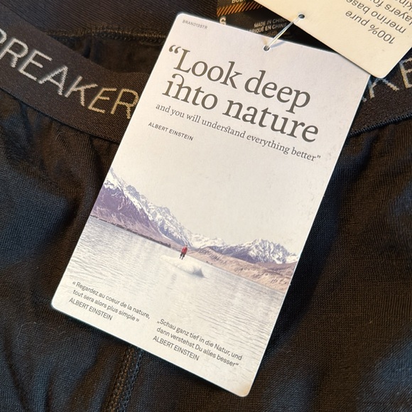 NWT Icebreaker Women's Merino 200 Oasis Thermal Leggings in Black sz S 100% wool - Picture 14 of 16